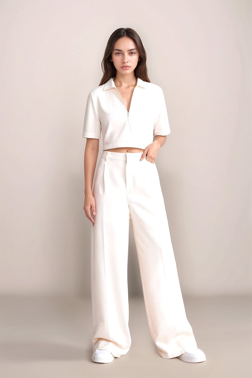 CELINA WIDE - LEG TROUSERS - NARAVOCO