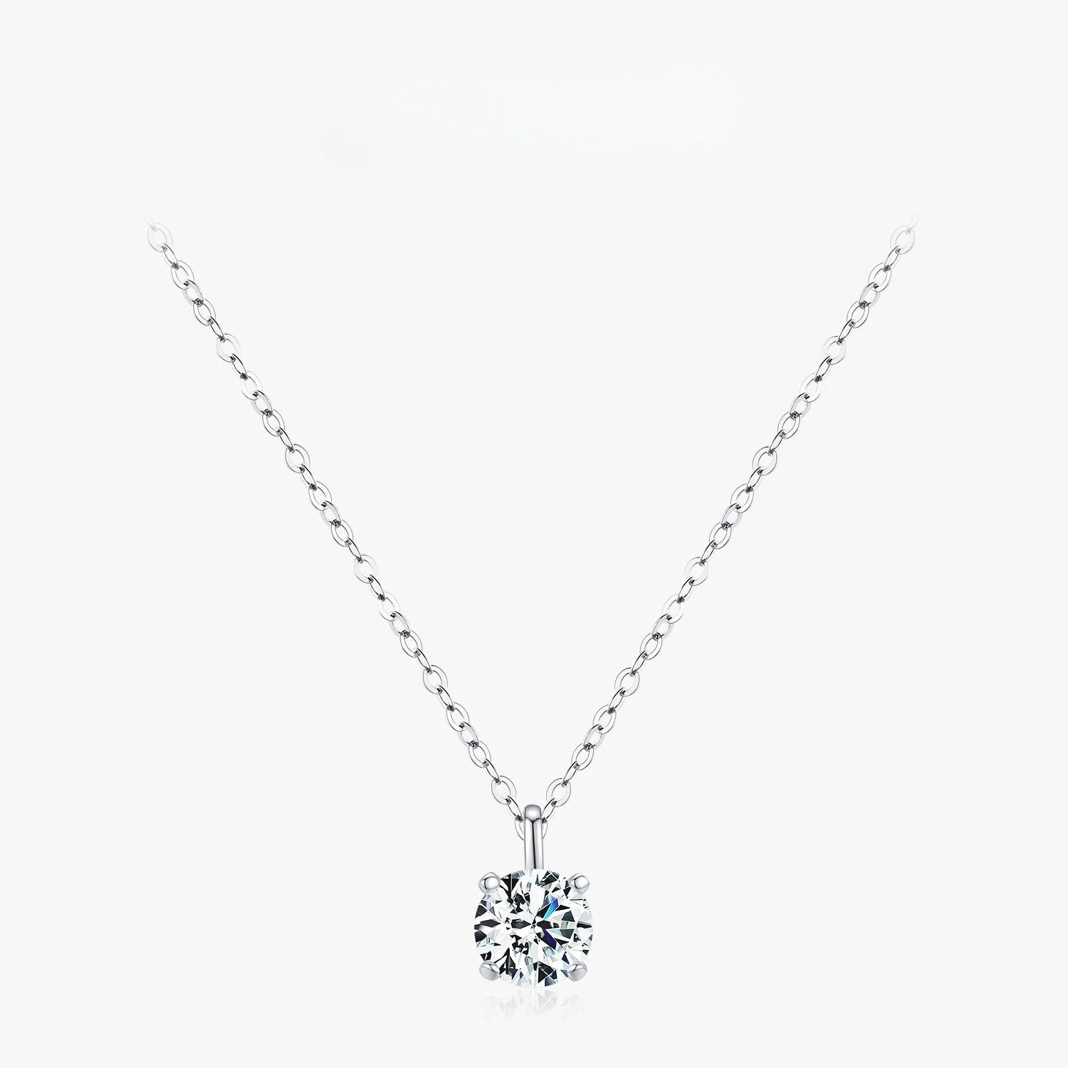 ELISE SOLITAIRE MOISSANITE DIAMOND PENDANT - NARAVOCO