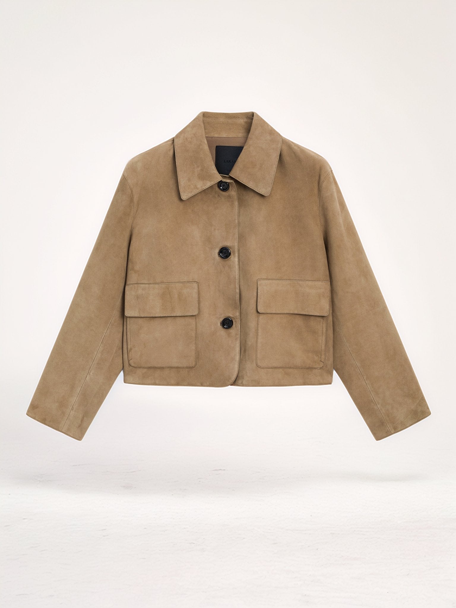 EMILY SUEDE CROP JACKET - NARAVOCO