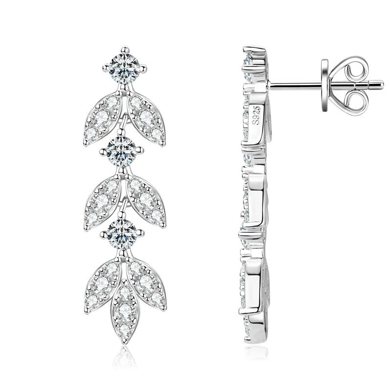 EMMA MOISSANITE DIAMOND DROP EARRINGS - NARAVOCO