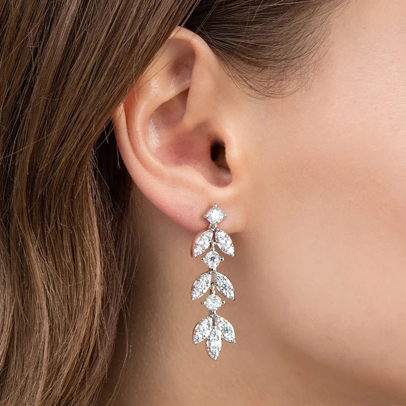 EMMA MOISSANITE DIAMOND DROP EARRINGS - NARAVOCO