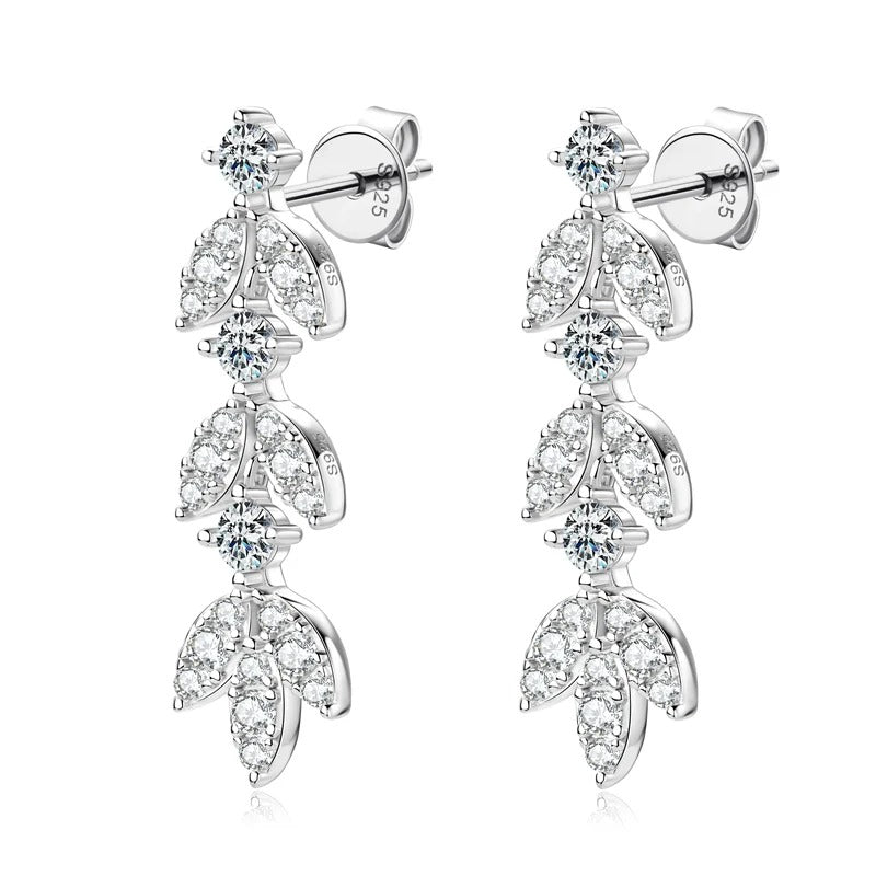 EMMA MOISSANITE DIAMOND DROP EARRINGS - NARAVOCO