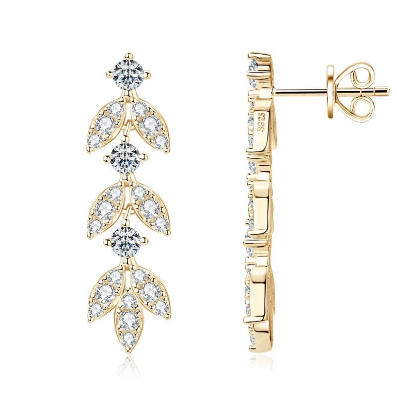 EMMA MOISSANITE DIAMOND DROP EARRINGS - NARAVOCO