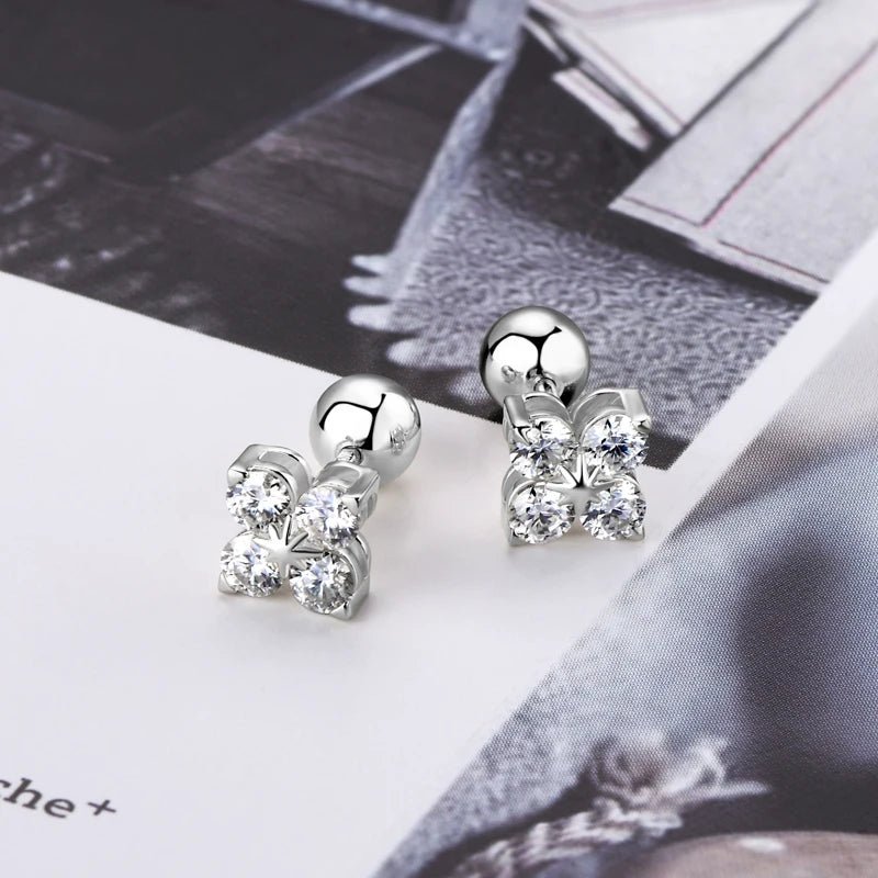 EVALINA MOISSANITE DIAMOND STUDS - NARAVOCO