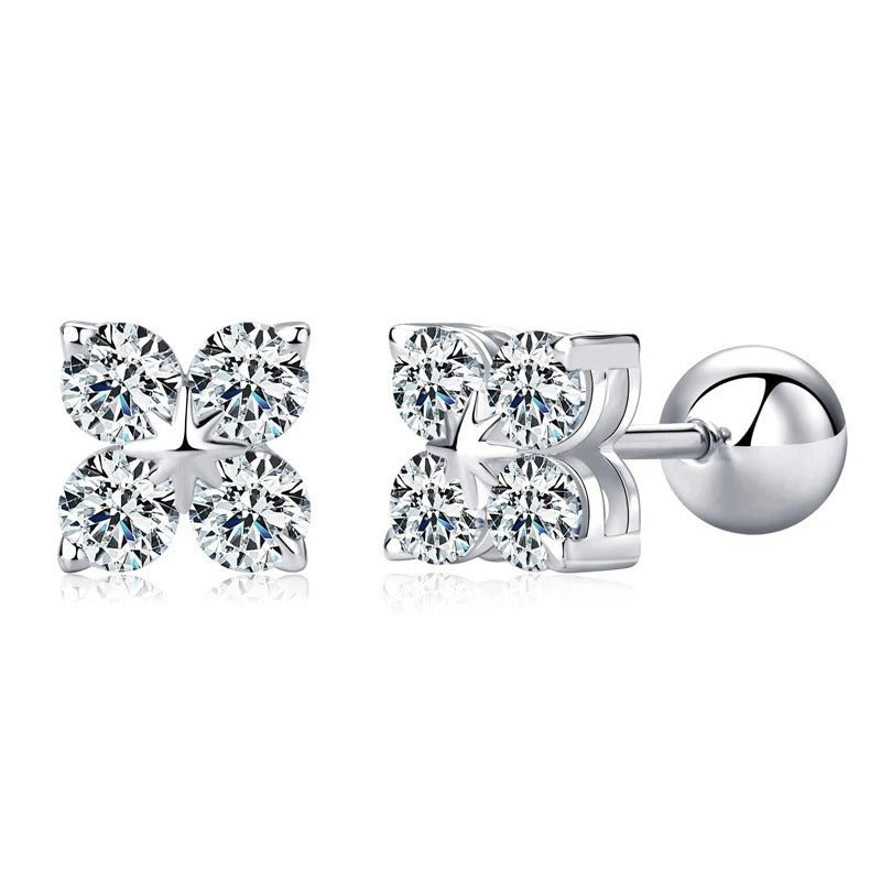 EVALINA MOISSANITE DIAMOND STUDS - NARAVOCO