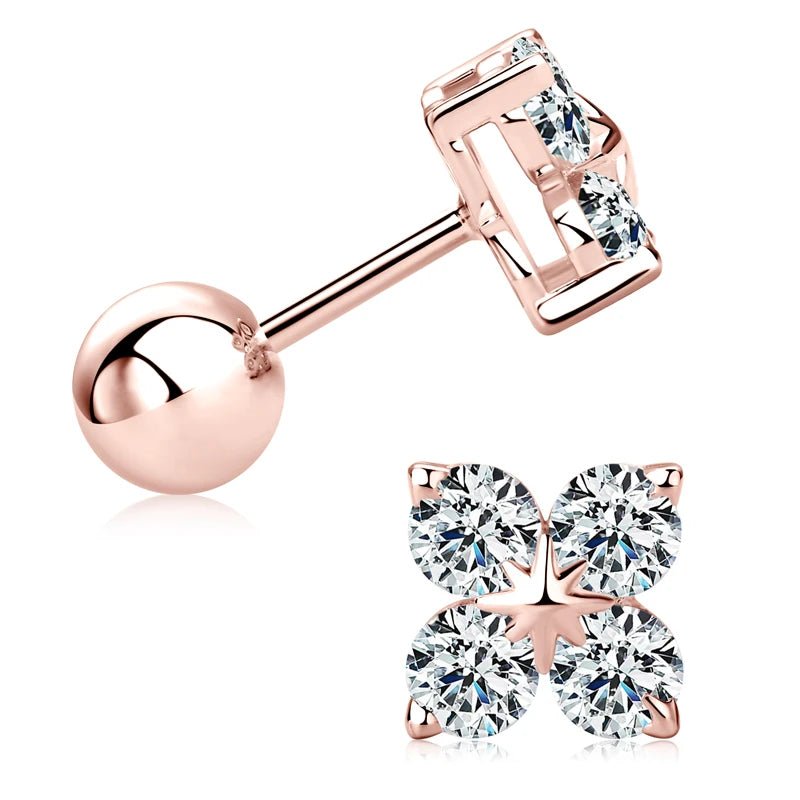 EVALINA MOISSANITE DIAMOND STUDS - NARAVOCO