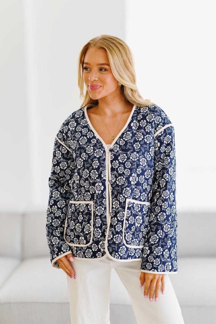 FLORAL QUILTED JACKET - NARAVOCO