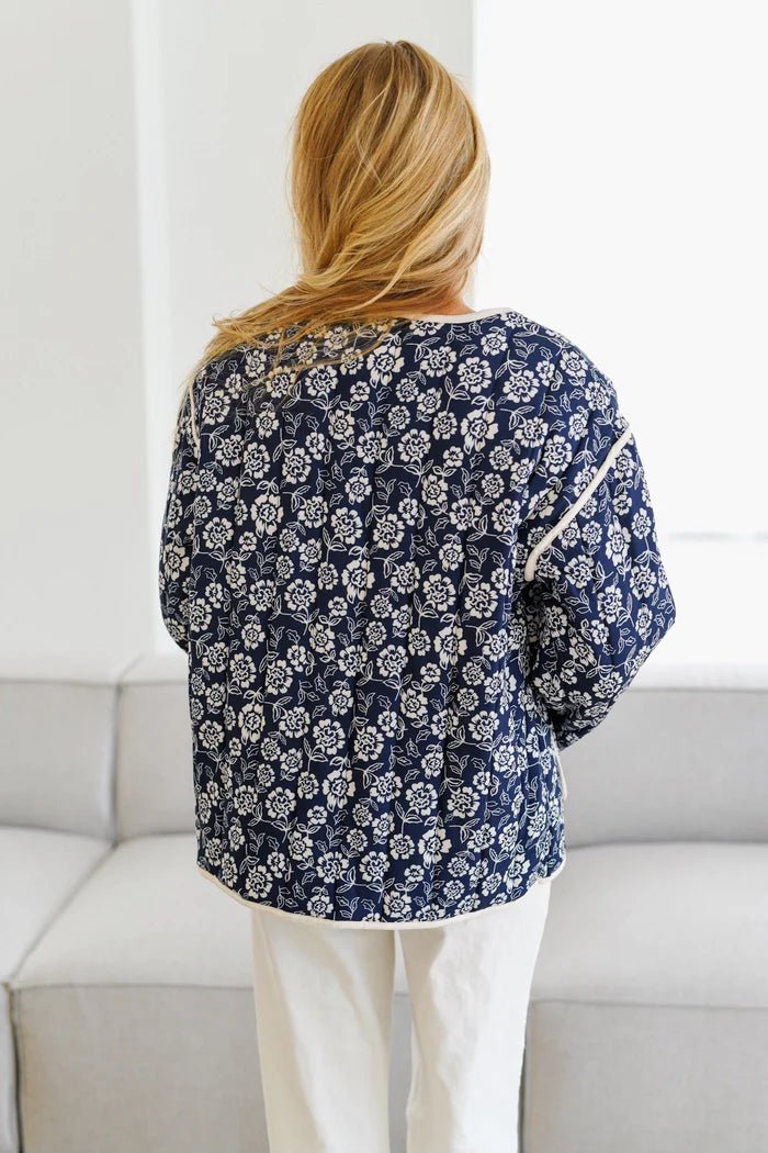 FLORAL QUILTED JACKET - NARAVOCO