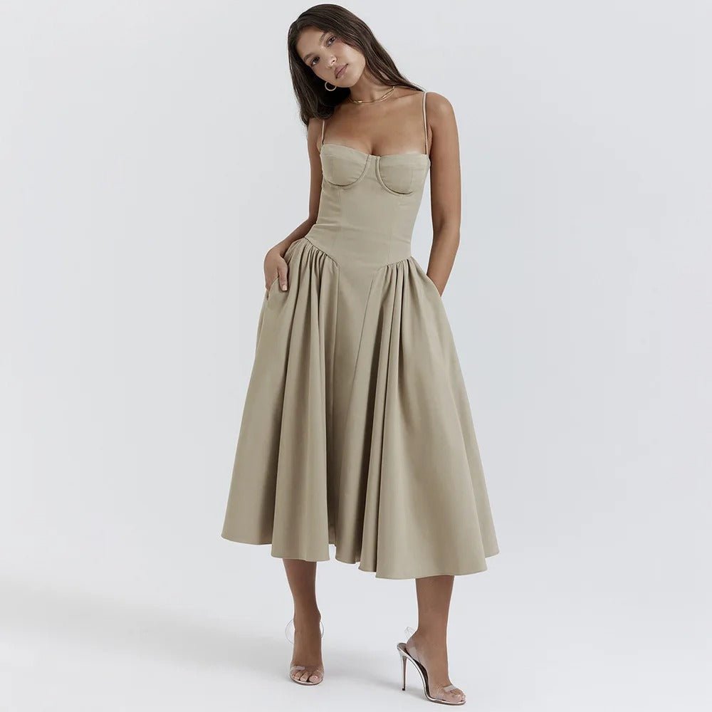 LAVINIA MIDI DRESS - NARAVOCO