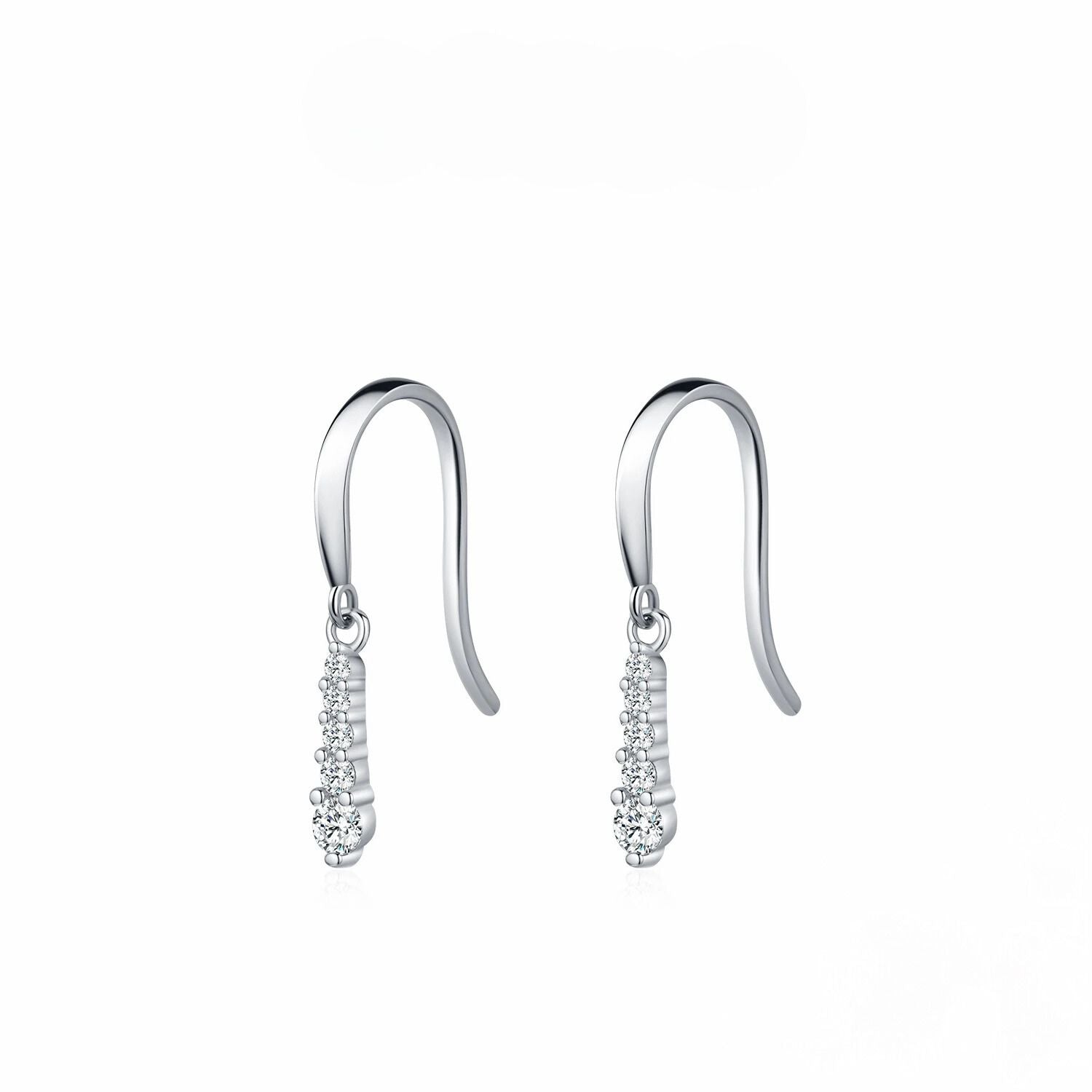 LUNA MOISSANITE DIAMOND DROP EARINGS - NARAVOCO