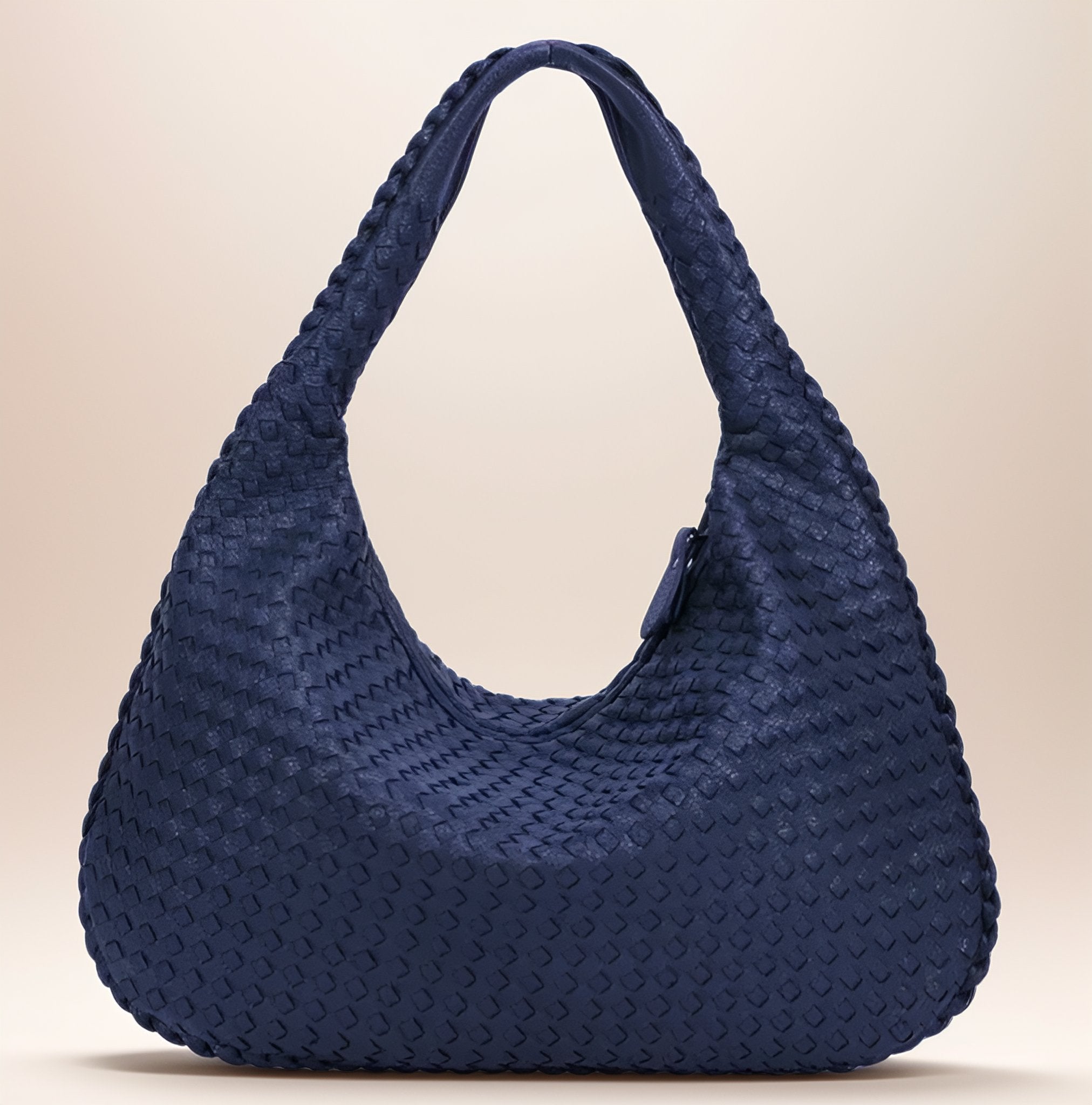 WOVEN LEATHER HOBO BAG - NARAVOCO