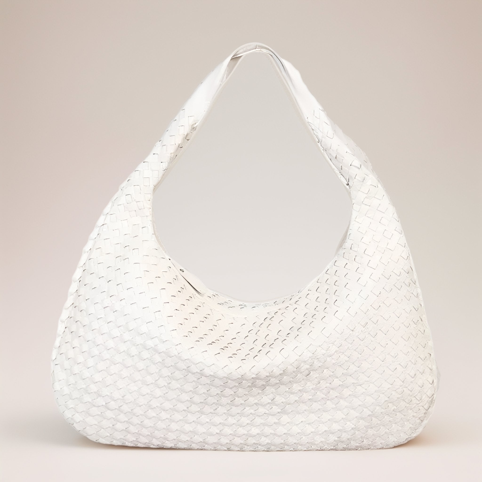 WOVEN LEATHER HOBO BAG - NARAVOCO